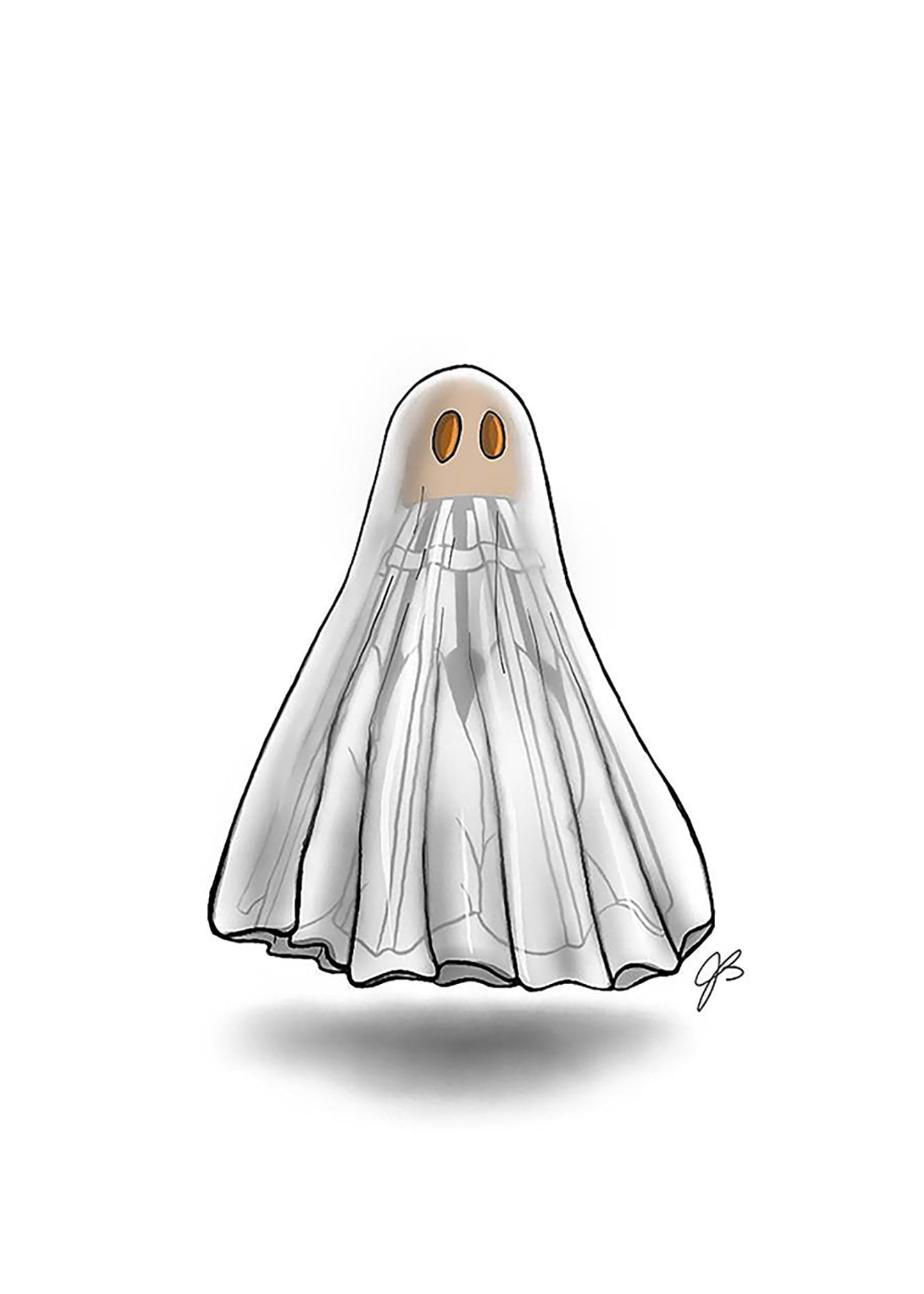 KC Ghost- 5x7" Print