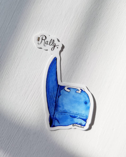 Rally KCap sticker, Kansas City Royals Baseball