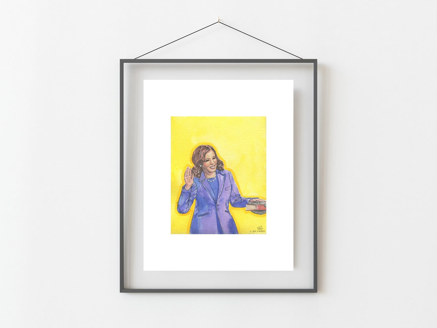 Kamala Harris Madam Vice President Watercolor Art Print / MVP/ Mamala/ Kamala/ Vice President/ Home Decor